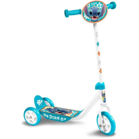 Trottinette 3 Roues - DISNEY - STITCH - Ajustable en hauteur - Large plateau antidéra