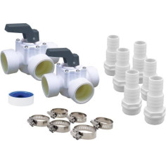 Kit by pass Universel UBBINK pour pompe a chaleur - Modele 7505527 - PVC - Blanc Kit by pass Universel UBBINK pour pompe a chaleur - Modele 7505527 - PVC - Blanc