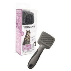 VETOCANIS Brosse carde Retractable et Autonettoyante pour Chat VETOCANIS Brosse carde Retractable et Autonettoyante pour Chat