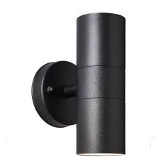 Applique extérieure - JANDY - noir - métal/verre - GU10 max 18W - IP44 Applique extérieure - JANDY - noir - métal/verre - GU10 max 18W - IP44