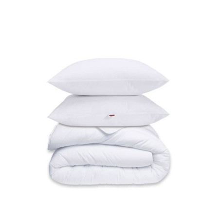 Pack Protection : Couette 200x200 cm + Taie d'oreiller + 1 Protege oreiller - Fabriqué en France