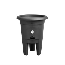 ELHO Green Basics Pot a Fraises 33 - Noir - Ø 33 x H 42 cm - culture et récolteextéri