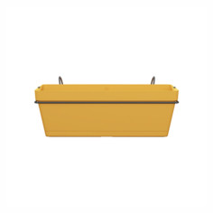 Elho Barcelona Balconniere Allin1 50 - Jaune - L 50 x B 28 x H 19 cm - Balconextérieu