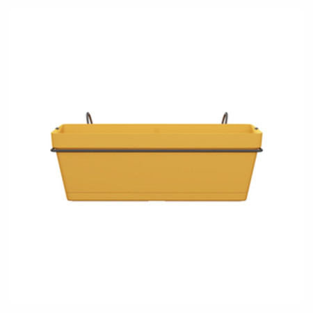 Elho Barcelona Balconniere Allin1 50 - Jaune - L 50 x B 28 x H 19 cm - Balconextérieu