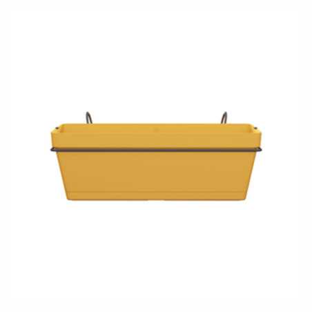 ELHO Balconniere Barcelona Allin1 - L 50 x B 28 x H 19 cm - Balcon, extérieur - 100% recyclé - Jaune