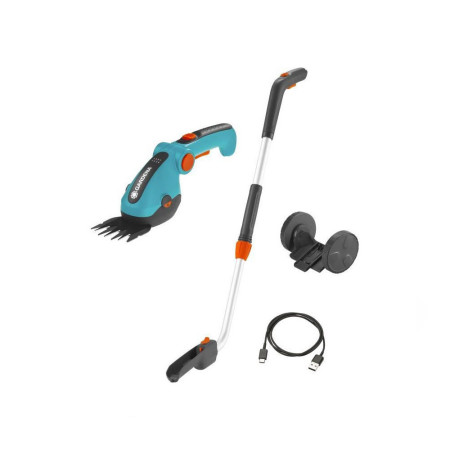 Kit cisaille a gazon ComfortCut Li + manche télescopique + roues - 3