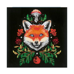 CreArt Fox / Renard 20x20 cm - format carré - Peinture par numéros  Des 12 ans  Rav