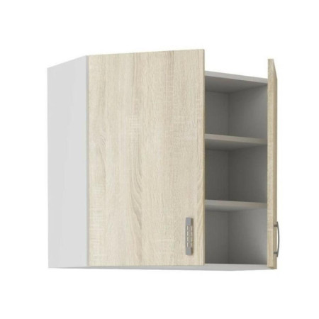 Meuble haut SARA - 2 portes - Décor chene sonoma - L60xP31xH71