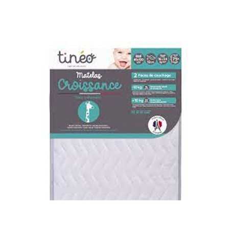 Matelas TINEO CROISSANCE - Evolutif - 2 faces de soutien : Ferme et Souple - 60x120x12 cm