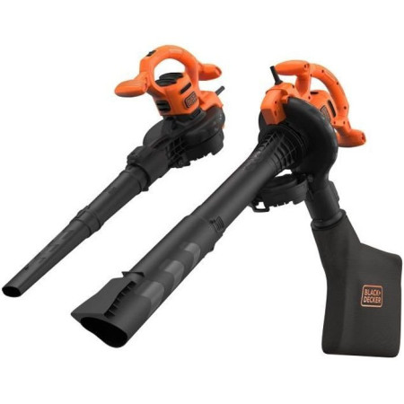 Aspirateur Souffleur Broyeur filaire 2600W BLACK+DECKER BEBL260-QS - Capacité 40L Vol