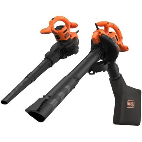 Aspirateur souffleur broyeur filaire BLACK+DECKER - BEBLV260-QS - 2600W - Sac 40L - Systeme bi-tube