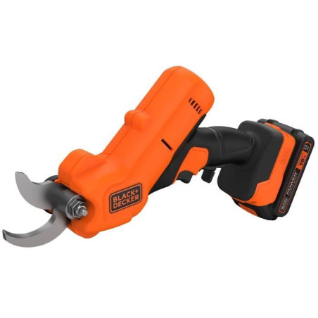 Sécateur électrique sans fil + batterie 2Ah + chargeur - BLACK+DECKER - BCPP18D1-QW - 18V - Coupe 25mm