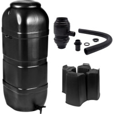 NATURE Récupérateur d'eau kit - 100 litres - Forme colonne - Traité anti-UV - Fabriqu