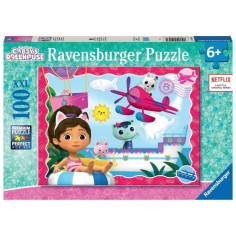 Puzzle 100 pieces XXL L'aventure des chats ! / Gabby's dollhouse Puzzle 100 pieces XXL L'aventure des chats ! / Gabby's dollhouse