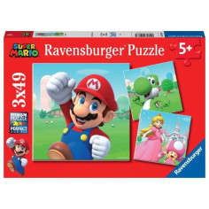 Puzzles 3x49 pieces Super Mario