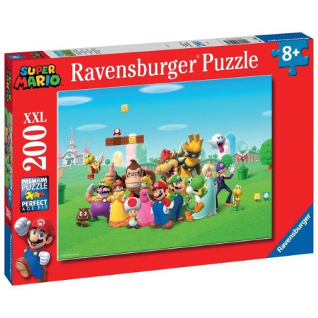 Ravensburger-SUPER MARIO-Puzzle 200 pieces XXL - Les aventures de Super Mario-4005556