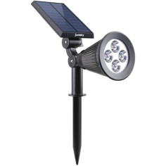 Spot solaire extérieur étanche - LUMISKY - 4 LEDs blanches - 200 Lm - Tete pivotante a 90°C Spot solaire extérieur étanche - LUMISKY - 4 LEDs blanches - 200 Lm - Tete pivotante a 90°C