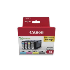 Multipack cartouches d'encre - CANON - PGI-1500XL Noir/Cyan/Magenta/Jaune - Haut rendement Multipack cartouches d'encre - CANON - PGI-1500XL Noir/Cyan/Magenta/Jaune - Haut rendement
