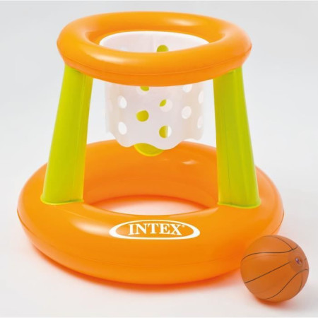 Jeu de Basket gonflable pour piscine INTEX - Dimensions 67x65 cm - Garçon et Fille -