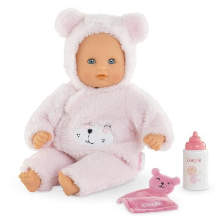 Mon Premier Poupon COROLLE - Bébé Calin Ourson d'Amour - 30 cm - 2 accessoires - senteur de vanille - des 18 mois