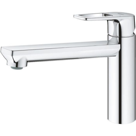 Mitigeur évier monocommande BauLoop 31706000 - GROHE - Bec tube pivotant médium - Rot
