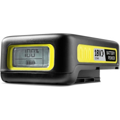 Batterie Power KARCHER 18V / 2.5 Ah - Lithium Ion - Ecran LCD - Grips antidérapants - Noir Batterie Power KARCHER 18V / 2.5 Ah - Lithium Ion - Ecran LCD - Grips antidérapants - Noir