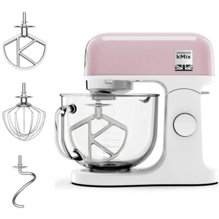 Robot pâtissier multifonction kMix KENWOOD KMX754PP - Moteur professionnel 1000W - 2 sorties pour accessoires - Bol en verre 5L