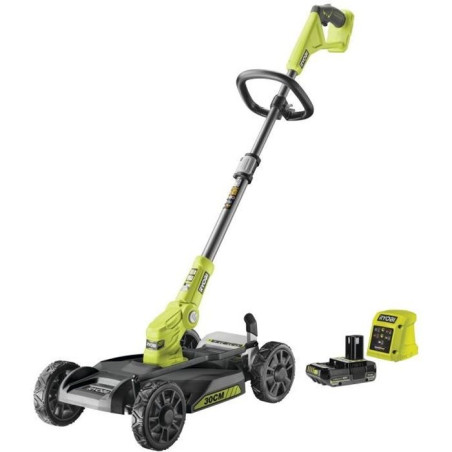 Tondeuse autotractée RYOBI RY18LMC30A-120 - 18V - Lageur de coupe 30cm - Fonction mulching - Batterie lithium + chargeur fourni