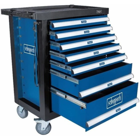 Servante d'atelier outillée SCHEPPACH - TW1100 - 7 tiroirs - 70 pcs (servante incluse)