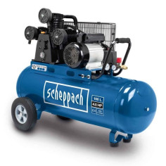 Compresseur de 100 litres a entraînement par courroie - SCHEPPACH - HC550TC - 10 bars - 3 CV Compresseur de 100 litres a entraînement par courroie - SCHEPPACH - HC550TC - 10 bars - 3 CV