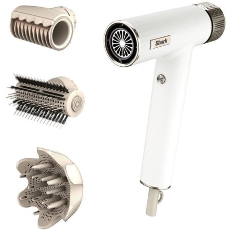 Seche-cheveux - SHARK HD334EU - SpeedStyle - Boucleur & RapidGloss - Pour cheveux lis
