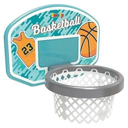 Smoby - Panier de Basket - Accessoire de toboggan Smoby - 3 en 1 - Dés 3 ans