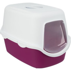 Bac a litiere TRIXIE Vico - Couvercle - 40 × 40 × 56 cm - Baie et blanc Bac a litiere TRIXIE Vico - Couvercle - 40 × 40 × 56 cm - Baie et blanc
