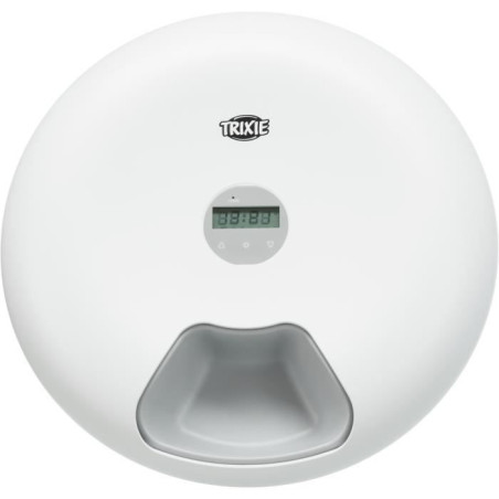 Distributeur automatique de nourriture TRIXIE TX5+1 - 6 × 0,18L - ø 32 × 8 cm - Blanc