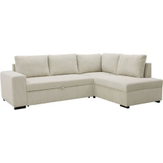 Canapé d'angle convertible réversible LINCOLN 4 a 5 places - Tissu velours côtelé per