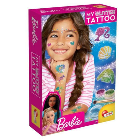 Kit de tatouages pailletés Barbie - LISCIANI GIOCHI - Créez des tatouages colorés et scintillants