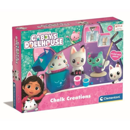 Clementoni - Créations en plâtre Gabby et la Maison Magique - Coffret multi-activités