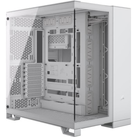 Boîtier PC - CORSAIR - 6500X Tempered Glass Mid-Tower Dual Chamber - Blanc