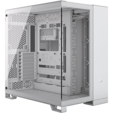 Boîtier PC - CORSAIR - 6500X Tempered Glass Mid-Tower Dual Chamber - Blanc