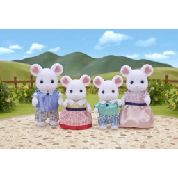 Figurine Famille Souris Marshmallow Sylvanian - SYLVANIAN FAMILIES - 5308 - Articulée