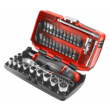 Coffret douilles 1/4'' - FACOM - RL.NANO1PB - 6 pans métriques 5,5 a 14mm