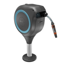 Dévidoir automatique pour terrasse - GARDENA - RollUp S - Bleu - Longueur 15 m - Tuyau 13 mm Dévidoir automatique pour terrasse - GARDENA - RollUp S - Bleu - Longueur 15 m - Tuyau 13 mm