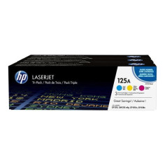 HP 125A Pack de 3 cartouches de toner cyan HP 125A Pack de 3 cartouches de toner cyan