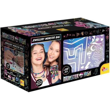 Pochette a bijoux scintillante Monster High - LISCIANI - Créez des bracelets et colli