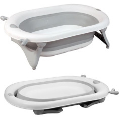 Baignoire pliante - 23x80x49 cm - Gris blanc - LOOPING Baignoire pliante - 23x80x49 cm - Gris blanc - LOOPING