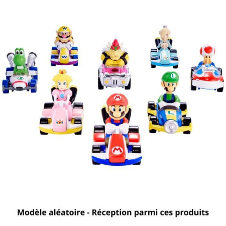 Hot Wheels - Véhicule Mario Kart (modele aléatoire) - Petite Voiture - 3 ans et + GBG25