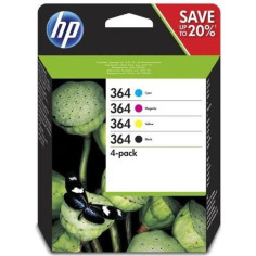HP 364 Pack de 4 cartouches d'encre noire HP 364 Pack de 4 cartouches d'encre noire