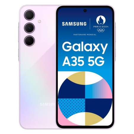 Samsung Galaxy A35 Smartphone 128 Go 5G Lilas