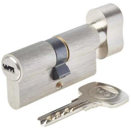 Cylindre de Serrure a Bouton - YALE - YC1000+ - 30x30 mm - 6 Goupilles - Ouverture a