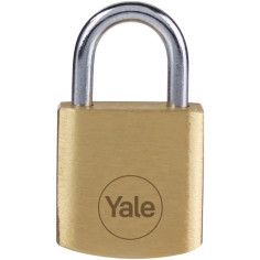 Cadenas laiton - YALE - Y110B/20/111/4 - 20mm - Anse acier - 3 clés Cadenas laiton - YALE - Y110B/20/111/4 - 20mm - Anse acier - 3 clés